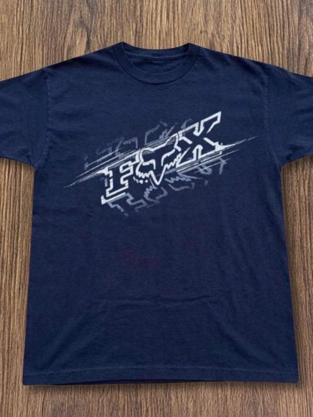 Fox Navy Short Sleeve Logo Tee